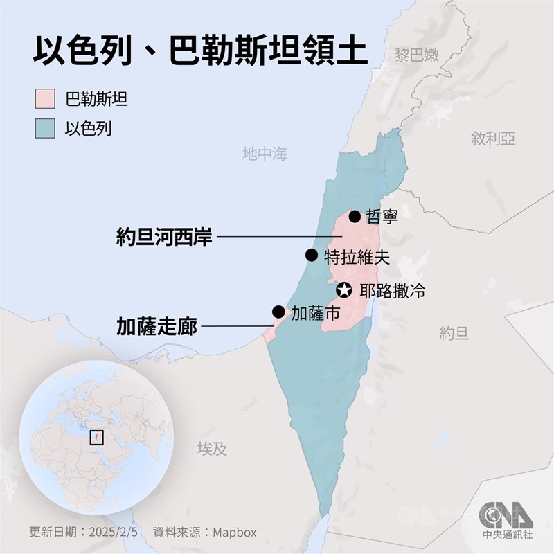 以色列日前轟炸加薩南部,造成一對醫師夫婦10名子女9死。(中央社製圖)