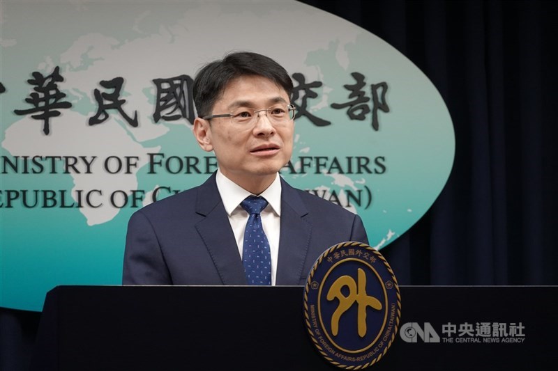 圖為外交部發言人蕭光偉。(中央社檔案照片)