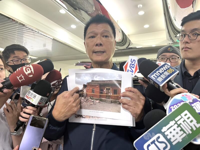 北士科傳違法徵地誤拆暫定古蹟,當時多名市府官員技術性離席間接導致誤拆暫定古蹟「汾陽居」。台北市文化局長蔡詩萍27日受訪說,當時不需要迴避,有無爭議是另一回事,但沒違法。中央社記者楊淑閔攝 114年5月27日