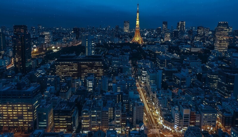 圖為日本東京城市景色。(圖取自Pixabay圖庫)