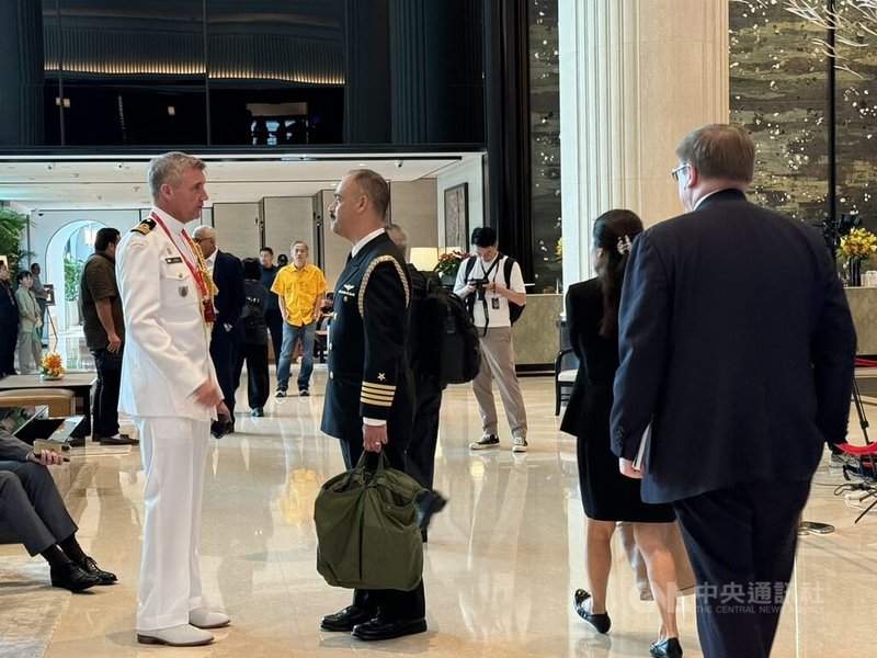 香格里拉對話30日在新加坡展開,眾多外國國防事務領袖出席相關會議。中央社記者吳昇鴻新加坡攝 114年5月30日