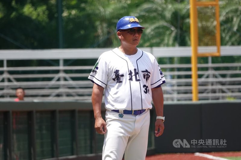 114年華南金控盃全國少棒錦標賽台北市隊31日奪冠並取得U12世界盃棒球賽組訓權,將由總教練章子健(圖)領軍。中央社記者謝靜雯攝 114年5月31日