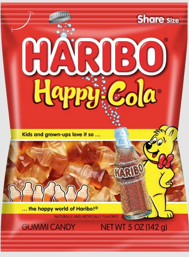 圖為哈瑞寶小熊軟糖「快樂可樂」口味。(圖取自哈瑞寶網頁haribo.com)