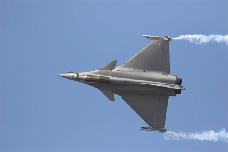 圖為印度空軍所屬法製飆風戰機。(中央社檔案照片)