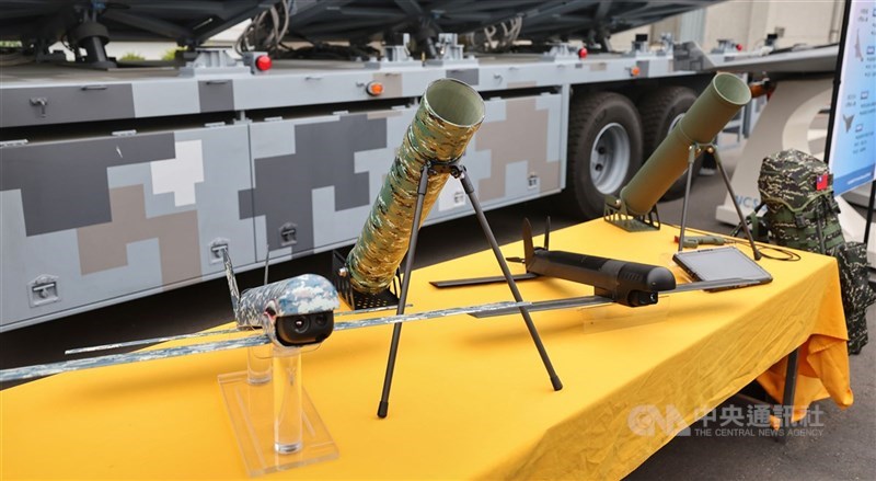 圖為中科院研製的巡飛彈無人機。（中央社檔案照片）