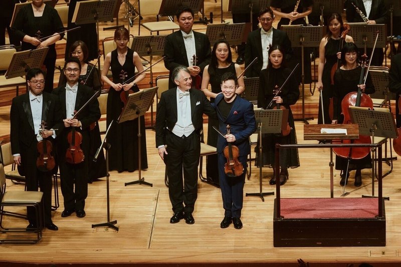 國家交響樂團（NSO）2025日本巡演已經完成3城3場演出，無論是熊本、大阪或東京，樂迷們最常用到的形容詞就是「溫暖」、「抒情」，而這正是台灣要讓世界看到的。圖為NSO在東京三得利音樂廳的演出。（NSO提供）中央社記者趙靜瑜傳真  114年6月3日