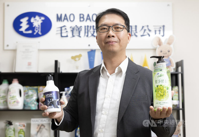 毛寶總經理陳逸弘表示,現在消費者「眼球分散」,企業在行銷資源的投注模式就得改變,更必須搭上AI浪潮。中央社記者趙世勳攝 114年6月4日