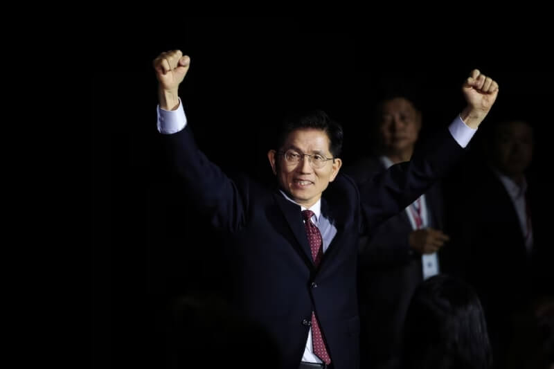 韓國保守派國民力量黨候選人金文洙。(路透社)