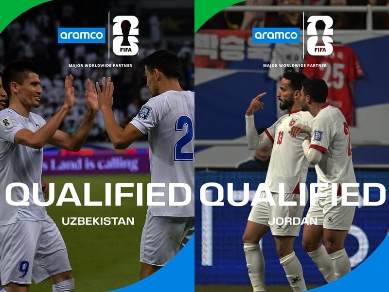 烏茲別克和約旦6日確定首度晉級世界盃足球賽會內賽。(圖取自x.com/fifaworldcup)