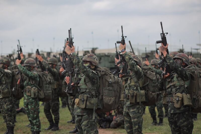 圖為泰國皇家陸軍。(圖取自facebook.com/royalthaiarmyRTA)