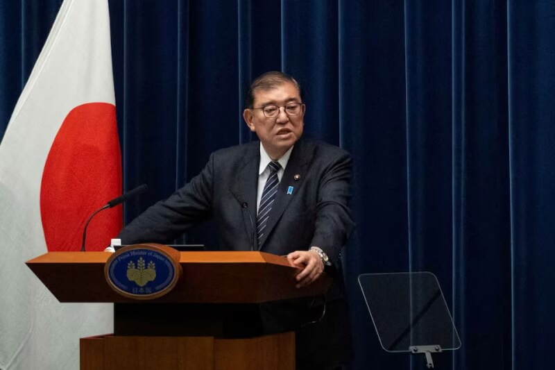 日本首相石破茂。( YUICHI YAMAZAKI/Pool via 路透社)