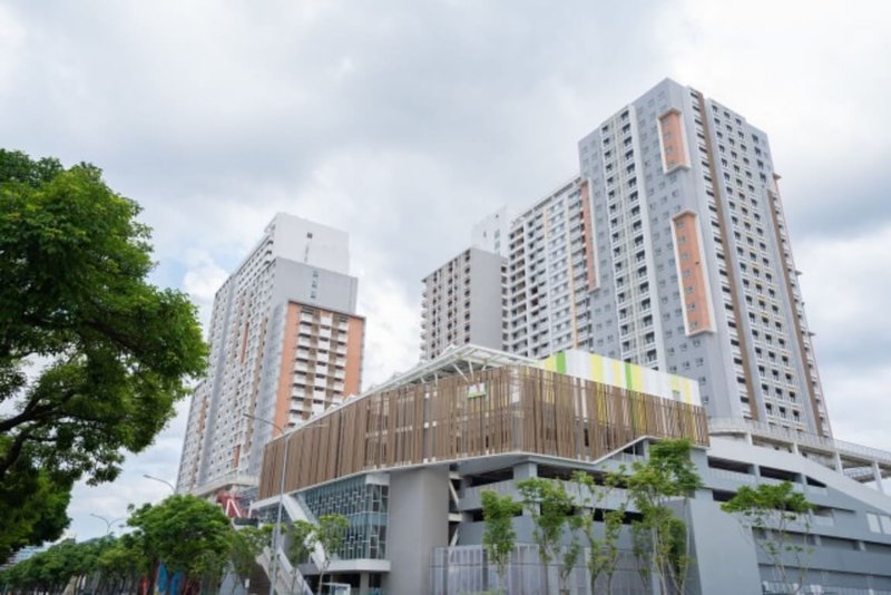台北市忠孝東路7段10號及12號捷運南港機廠基地上方的南港機廠社會住宅1區已開放民眾申請,時間至12日下午5時止,台北市住宅及都市更新中心10日表示,此次共1365戶招租,可透過網路、郵寄或現場臨櫃受理申請。(北市住都中心提供)中央社記者劉建邦傳真 114年6月10日