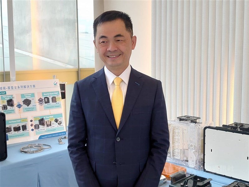 圖為家登董事長邱銘乾。 (中央社檔案照片)