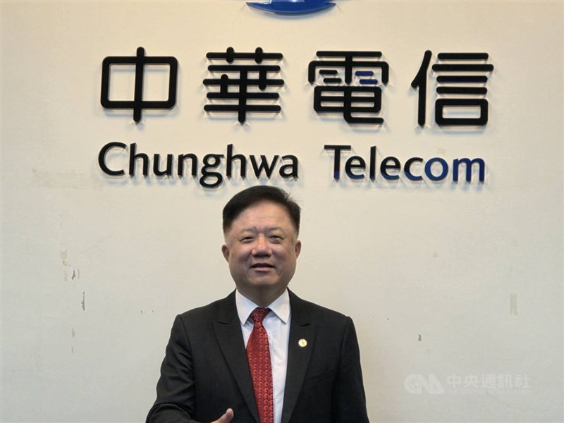 圖為中華電信董事長簡志誠。 (中央社檔案照片)