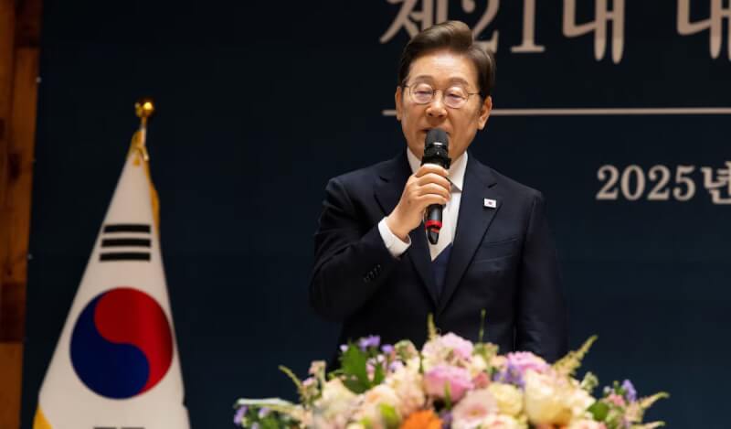 南韓總統李在明在競選期間曾承諾停止用擴音器對北韓喊話。(路透社)