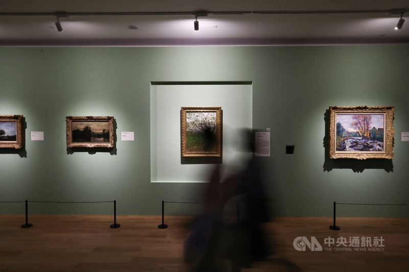 「從印象派到現代主義-美國大都會博物館名作展」14日起將在國立故宮博物院開展,13日下午舉行開幕記者會,網羅從印象派到早期現代主義的經典名作。中央社記者翁睿坤攝 114年6月13日