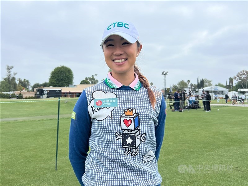 台灣女子職業高爾夫好手林子涵,在LPGA邁爾菁英賽首回合表現搶眼,暫並列第24名。(中央社檔案照片)