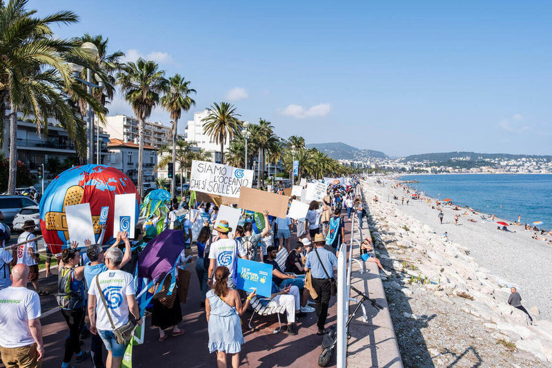 第3屆聯合國海洋大會（UNOC）13日在法國尼斯落幕，「全球海洋公約」距生效僅差10國門檻。環團14日表示，台灣在公海漁業捕撈實力不容小覷，呼籲政府應擬定配套，為國際海洋治理做準備。（綠色和平提供）中央社記者吳欣紜傳真  114年6月14日