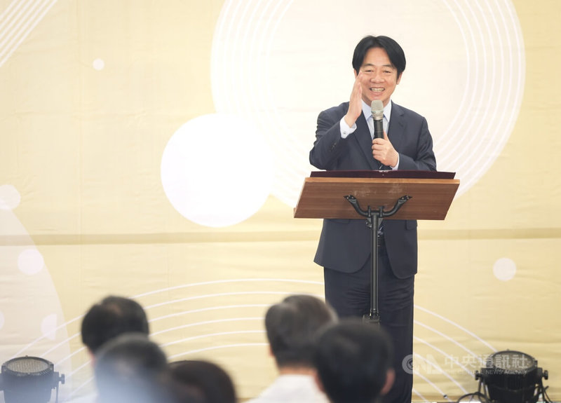 總統賴清德(圖)16日中午在台大醫學院出席台大醫院130週年院慶活動,賴總統致詞肯定台大醫院長期守護台灣人民的健康。中央社記者裴禛攝 114年6月16日