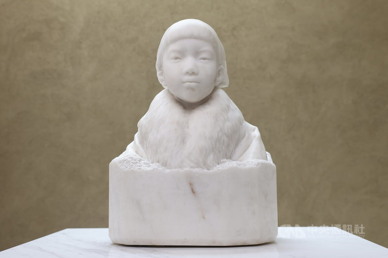 太平國小博物館16日開館,典藏雕塑家黃土水「少女」胸像。中央社記者吳家昇攝 114年6月16日