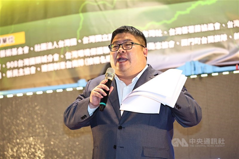 圖為民進黨立委蔡易餘。(中央社檔案照片)