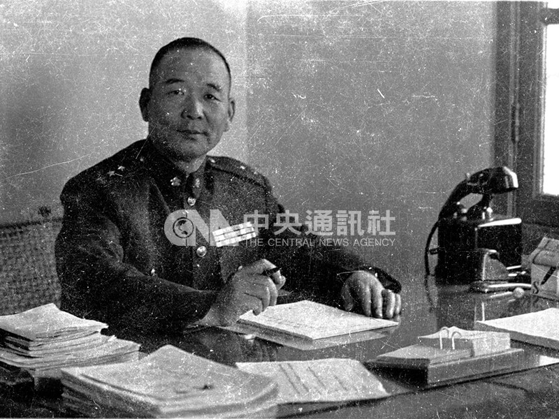 胡璉曾兩度出任金門防衛司令部司令官。中央社記者鄧錦輝攝 42年3月4日