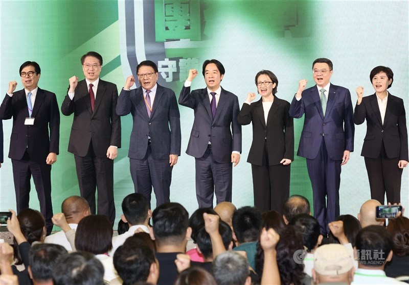 圖為民進黨去年在台北國際會議中心舉行全代會。(中央社檔案照片)
