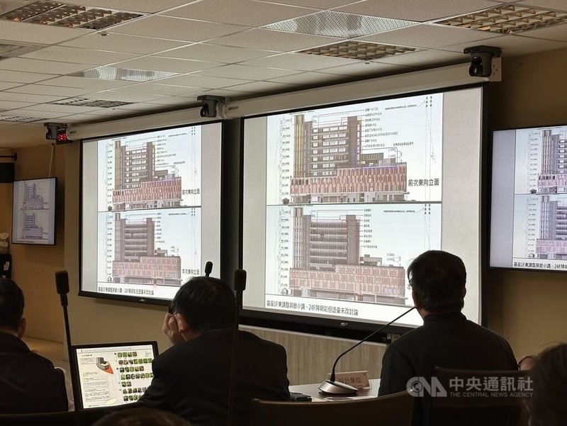 台北市都審會19日討論北投市場改建案,委員提到1樓出入口旁未設臨時休憩的坐椅、大樓外觀配色不佳等,都審會要求提修正資料後通過;市場處表示,預定9月開拆、2031年竣工。中央社記者劉建邦攝 114年6月19日