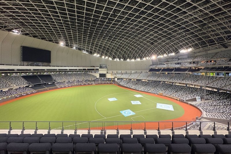 旅遊業者易遊網攜手中信兄弟推出限定套票,其中8月k歌主題日23日開賣,今年邀請超人氣女團ITZY及男團SUPER JUNIOR-D&E加入主題週演唱嘉賓行列,準備唱翻台北大巨蛋,圖為套票大巨蛋座位視野圖。(易遊網提供)中央社記者余曉涵傳真 114年6月19日