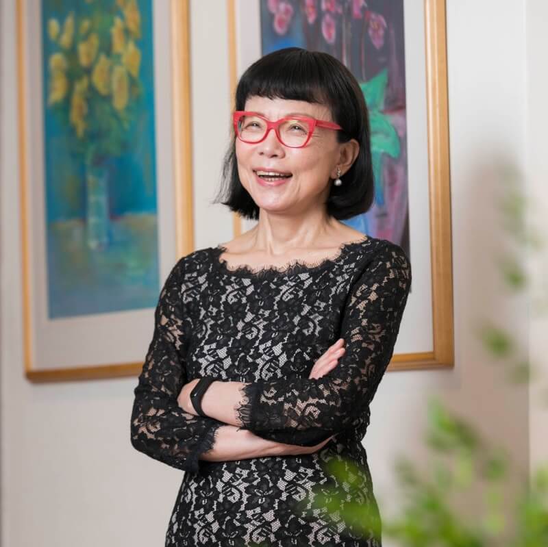國內心臟外科權威、前衛生署長林芳郁罹患失智症,他的妻子林靜芸(圖)由醫師轉換為照護者。(圖取自facebook.com/lin.jing.yun.365881)