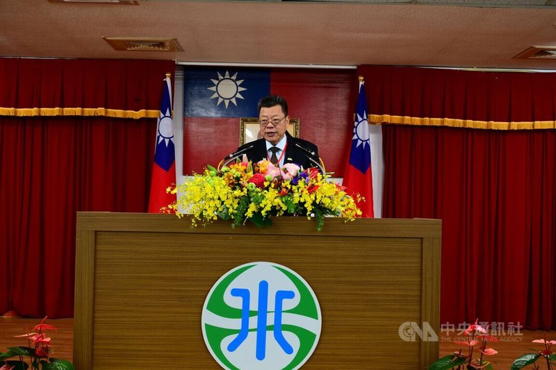 台灣自來水公司舉行第51次股東常會,董事長李嘉榮致詞強調台水將持續提升供水韌性與強化應變能力。中央社記者曾智怡傳真 114年6月20日