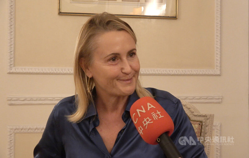 義大利國會議員柏加米尼(Deborah Bergamini)日前接受中央社專訪表示,希望台海以對話化解衝突,她尚未訪問過台灣,若未來有機會訪台,將是她的榮幸。中央社記者黃雅詩羅馬攝 114年6月20日
