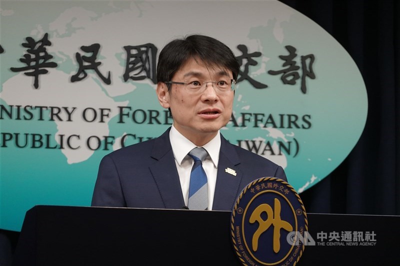 圖為外交部發言人蕭光偉。（中央社檔案照片）