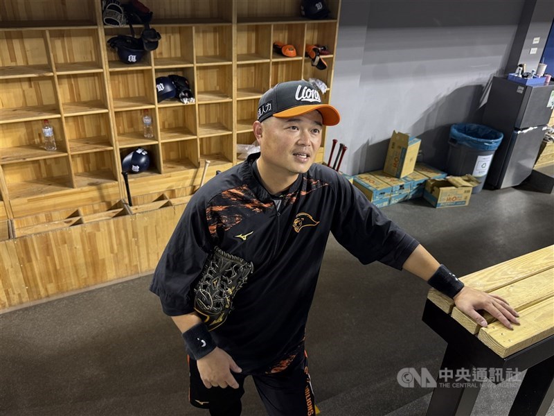 中職統一7-ELEVEn獅隊野手胡金龍(圖)明星賽被放入TEAM TAIWAN隊具傳承意義,他表示驚喜給林智勝想,「我儘量配合。」(中央社檔案照片)