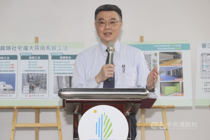行政院長卓榮泰(圖)25日出席「2025第2季中央社會住宅萬華安居開箱活動」,致詞時大讚萬華安居是社宅的價格、豪宅的價值。中央社記者鄭清元攝 114年6月25日