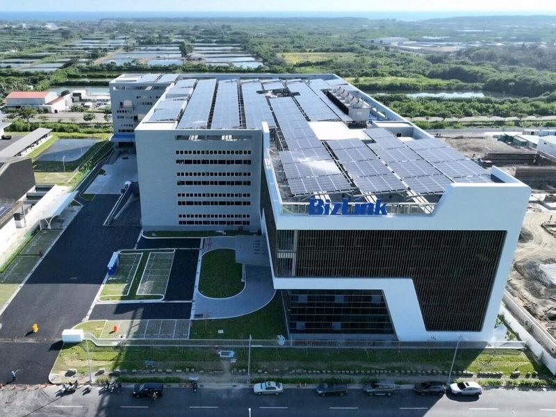 連接器大廠貿聯國際公司台南廠26日落成開幕,廠房面積1萬3092坪,符合綠建築標準,採用高效率節能設備,預估可創造逾600個工作機會。(台南市政府提供)中央社記者張榮祥台南傳真 114年6月26日