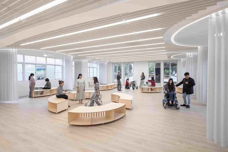 台灣設計研究院推動校園美感設計實踐計畫,台南市進學國小設有台南市政府的「資賦優異教育資源中心」及「學前特殊教育資源中心」辦公室,利用彈性、方便移動的家具,根據不同使用情境自由組合。(教育部提供)中央社記者陳至中台北傳真 114年6月26日