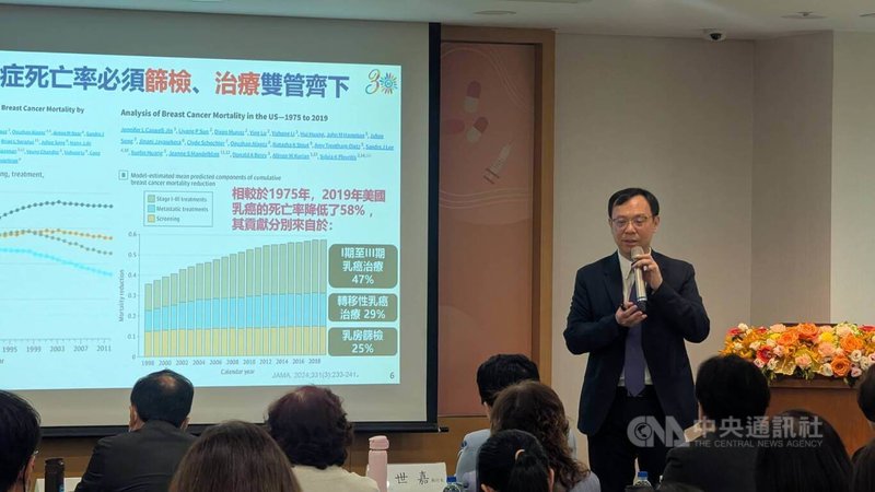 健保署長石崇良27日出席財團法人台灣醫界聯盟基金會「共創癌症新藥基金永續願景論壇」指出,癌藥基金的作用,是盼提升癌藥納入健保時,對健保財務影響的可預測性。中央社記者曾以寧攝 114年6月27日