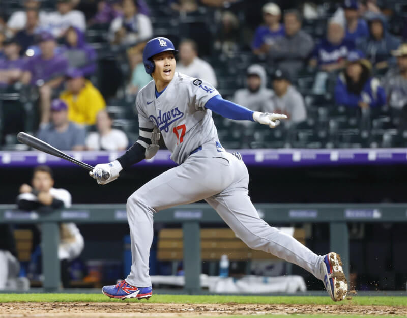 MLB道奇日籍球星大谷翔平獲選為明星賽先發球員。(共同社)