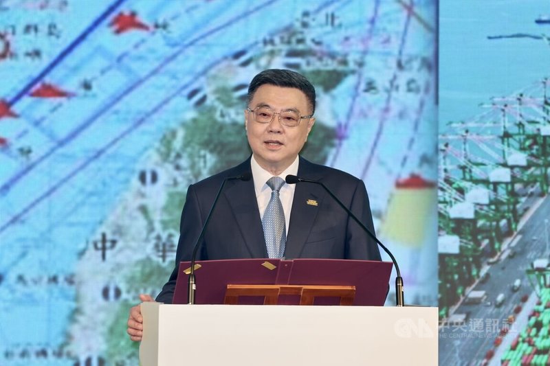 民進黨全代會28日下午在台北國際會議中心登場,主軸為「更好的民主,更好的台灣(Better democracy, better Taiwan)」,行政院長卓榮泰也在會中進行施政報告。中央社記者王飛華攝 114年6月28日