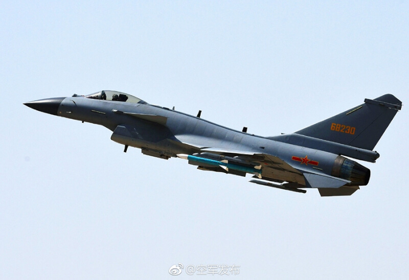 戰機殲10C。(圖取自中國國防部網頁mod.gov.cn)
