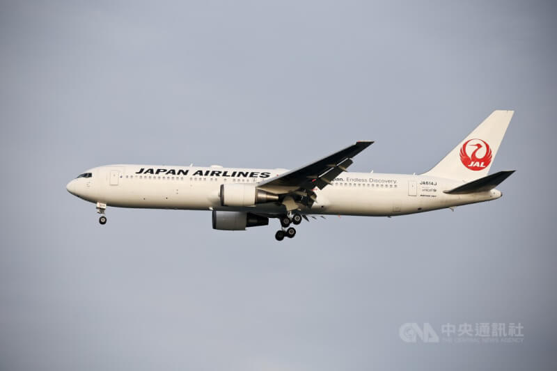 圖為日航班機。（中央社檔案照片）