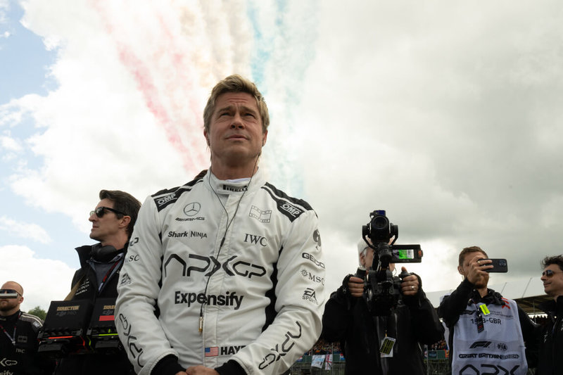 由美國影星布萊德彼特(Brad Pitt)主演的「F1電影」現正熱映,在台票房已突破億元大關,布萊德彼特片中金句也在各社群平台引發熱烈討論。(華納兄弟提供)中央社記者王心妤傳真 114年7月2日