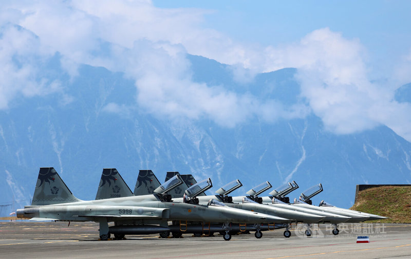 RF-5E除役後,後續戰術偵照的任務,將由RF-16戰機兼任。中央社記者張新偉攝 114年7月4日