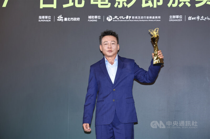 李康生(圖)以劇情長片「默視錄」榮獲本屆北影最佳男配角。中央社記者翁睿坤攝 114年7月5日