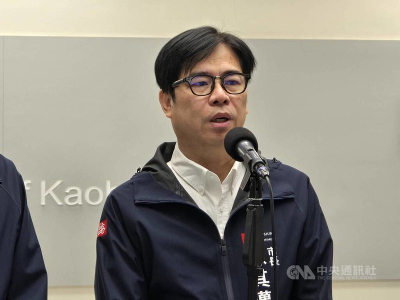 颱風丹娜絲重創嘉義縣市,高雄市派員馳援救災,高雄市長陳其邁(圖)8日表示,救災以民眾生命財產為最優先考量,當別人需要幫忙時,不會考慮藍綠。中央社記者蔡孟妤攝 114年7月8日