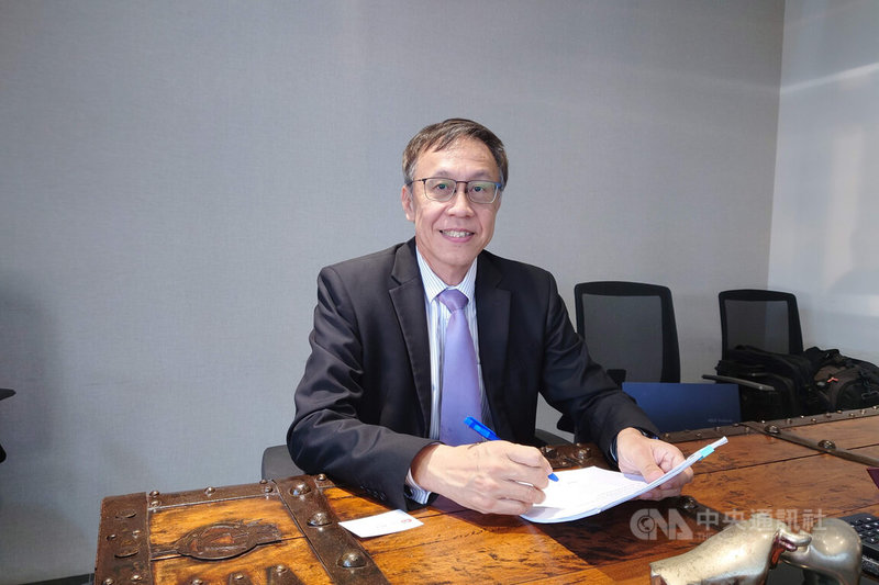 位於台南的強方科技打造全球第一間將廢硫酸再製成電子級硫酸的工廠,董事長方旭強(圖)盼打造為成全球領先商業模式。中央社記者楊思瑞攝 114年7月8日
