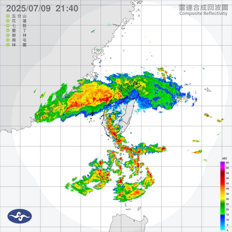 (圖取自氣象署網頁cwa.gov.tw)
