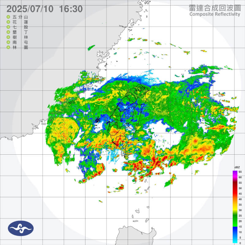 (圖取自中央氣象署網頁cwa.gov.tw)