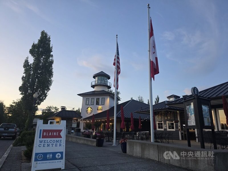 位於美國西岸最北端的布雷恩市,商業活動高度依賴加拿大。如今加拿大人不來光顧,小城顯得沉寂。中央社記者程愛芬布雷恩攝 114年7月11日